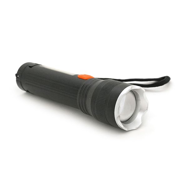 Ліхтарик P501, 3+1 режим, корпус алюміній, вбудований акум, USB кабель, BOX P501 фото