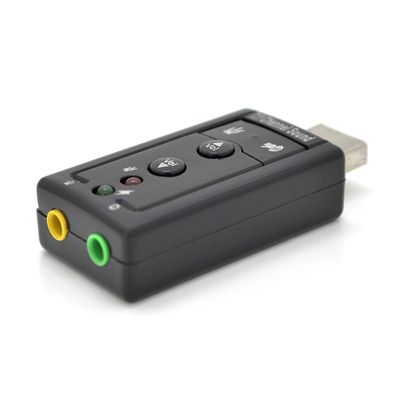 Контролер USB-sound card (7.1) 3D sound (Windows 7 ready), OEM YT-SC-7.1/7 фото