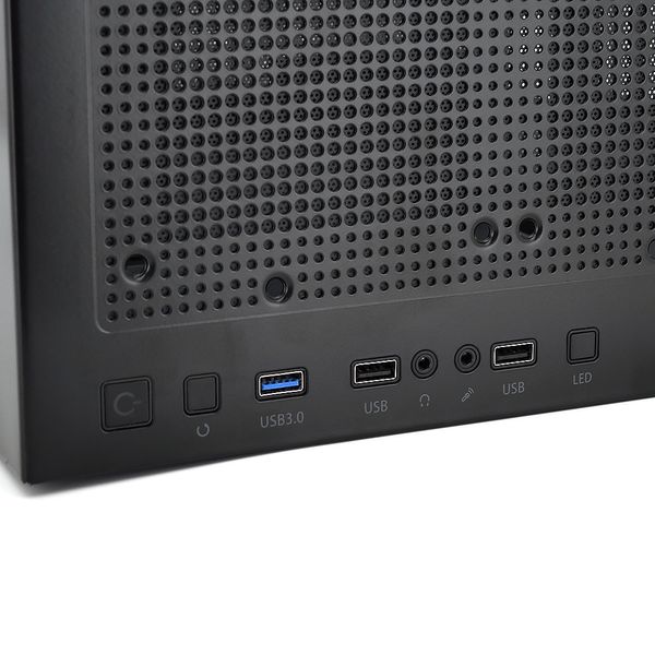 Корпус компьютерный YOGO M2PRO - 0.7mm SPCC, ATX, 1x3.0 USB+2x2.0 USB+Audio, Black, (411x216x490mm), без БП YOGOM2PRO-B фото