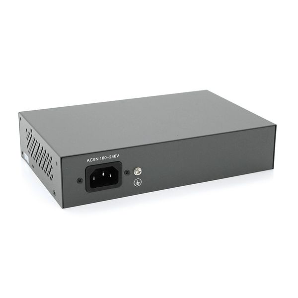 Комутатор POE SICSO 48V з 4 портами POE 100Мбит + 2 порт Ethernet (UP-Link) 100Мбит, c посиленням сигналу до 250м, корпус -метал, Silver, БП вбудований, Q30 P4806J-4578 фото