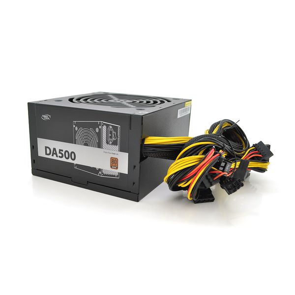 Блок питания DeepCool DA500 80PLUS Bronze 500W, 12cm, Black, 150×140×86mm, Box DA500-80PLUSBronze фото
