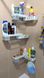 Полка для душа, пластиковая присоска для ванной, вешалка ванная Art-NNXL159 фото 6