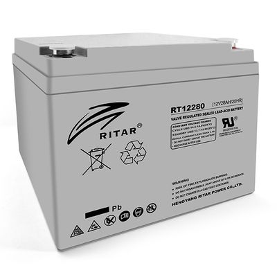 Аккумуляторная батарея AGM RITAR RT12280, Gray Case, 12V 28Ah ( 166 х178 х125 ) Q2 RT12280 фото