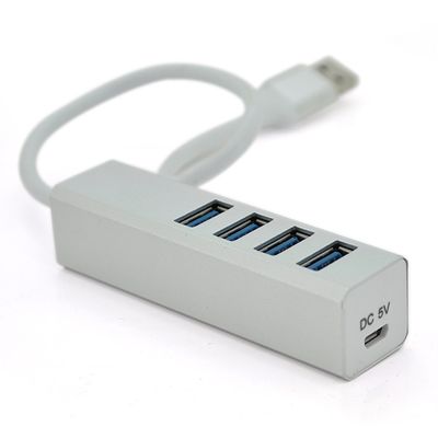Хаб USB 3.0 алюмінієвий, 4порта, 20 см, Пакет YT-3H4A фото