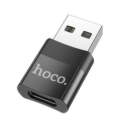 Перехідник Hoco UA17 USB Male to Type-C female USB2.0 adapter ЦУ-00039785 фото