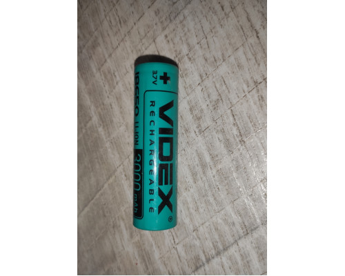 Акумулятор Videx 18650 3.7V 3000mAh Li-ion з плюсовим контактом 18*65мм 