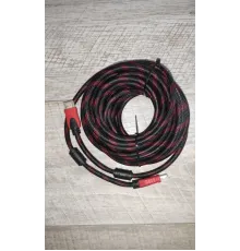 Кабель HDMI-HDMI HDTV Cable (папа-папа) 10 м в тканевой оплетке, новый