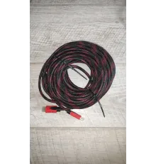 Кабель HDMI-HDMI HDTV Cable (пара-папа) 20 м в тканевой оплетке, новый