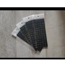Наклейки на клавиатуру синие буквы на черном не полная раскладка. Размер клавиш12*13 мм