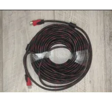 Кабель HDMI-HDMi HDTV Cable (папа-папа) в тканевой оплетке 30 м