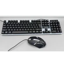 Комплект проводная клавиатура с подсветкой и мышкой XSTRIKE X-1014 RGB USB