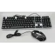 Комплект проводная клавиатура с подсветкой и мышкой XSTRIKE X-1014 RGB USB