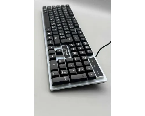 Клавиатура проводная XSTRIKE X-1080, RGB подсветка, 104 клавиши, USB, черная