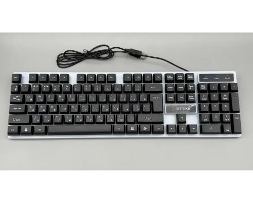 Клавиатура проводная XSTRIKE X-1080, RGB подсветка, 104 клавиши, USB, черная