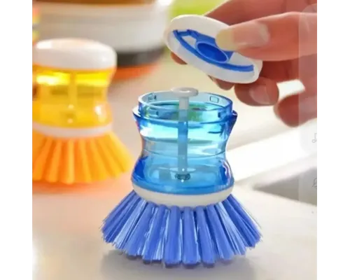 Щетка для мытья посуды с диспенсером под моющее средство soap brush.