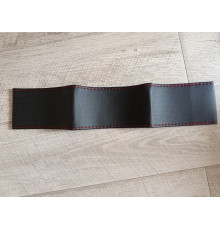 Чехол на руль автомобиля тканевый прорезиненный черный длина 104 см ширина 10.5 см 