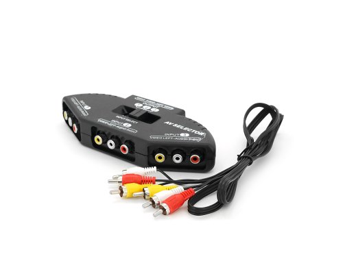 Конвертер 3 x 3RCA / 1x3RCA з перемикачем