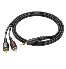 Кабель Borofone BL11 DC3.5 (тато) => 2хRCA (тато), CU, круглий, 1,5 м, Black, Box