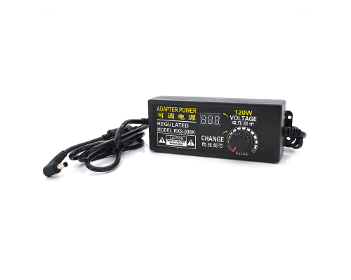 Адаптер живлення NZX-31250 з регулюванням 3-12V 10A, штекер 5,5*2,5, LED - індикація