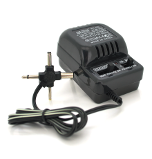 Адаптер живлення ALX-308 з регулюванням 1,5V-12V 0,5A, штекер 5,5*2,1, jack3,5, LED - індикація