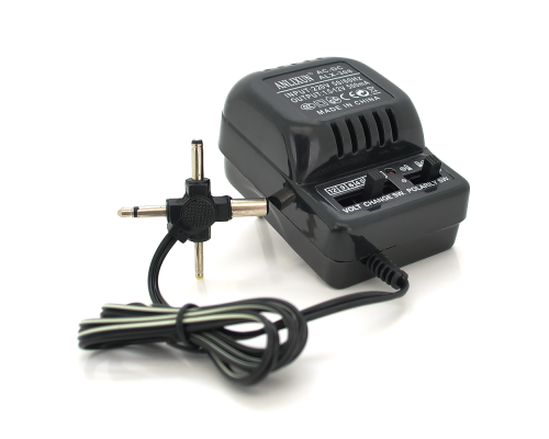 Адаптер живлення ALX-308 з регулюванням 1,5V-12V 0,5A, штекер 5,5*2,1, jack3,5, LED - індикація