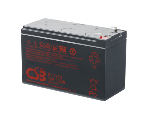 Акумуляторна батарея CSB GP1272F2, 12V 7,2Ah (25W) (151х65х100мм) 1.9кг Q10/420