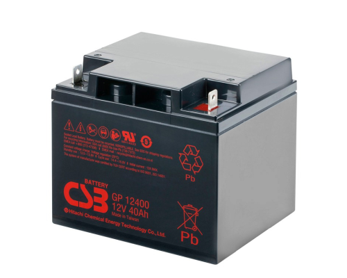Акумуляторна батарея CSB GP12400, 12V 40Ah (197х166х170мм), Q1