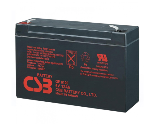 Акумуляторна батарея CSB GP6120, 6V 12Ah (150 x 50 x 95 (100)) Q10 Акумуляторна батарея CSB GP6120, 6V 12Ah (150 x 50 x 95 (100)) Q10