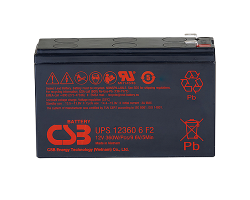 Акумуляторна батарея CSB UPS123606, 12V 6Ah (151х51х94мм), 2.03 kg Q12