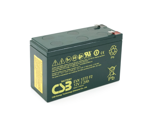 Акумуляторна батарея CSB EVX1272, 12V 7,2Ah (151х65х100мм) 2,55кг Q10