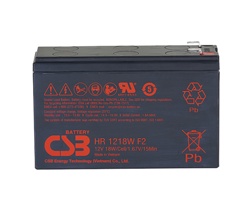 Акумуляторна батарея CSB HR1218WF2 12V 4,5Ah (151х51х94мм) Акумуляторна батарея CSB HR1218WF2 12V 4,5Ah (151х51х94мм)