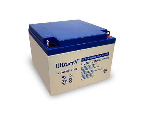 Акумуляторна батарея Ultracell UL26-12 AGM 12V 26 Ah (167x 175 x 125) White Q1/180 Акумуляторна батарея Ultracell UL26-12 AGM 12V 26 Ah (167x 175 x 125) White Q1/180