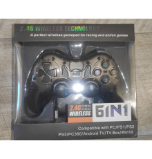 Джойстик игровой беспроводный 6в1 Wireless Technology 2.4 G для PC PS1 PS2 PS3 PC360 Android TV TV box Win 10