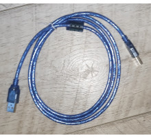 Кабель удлинитель USB -USB (папа-папа) 2.0 силиконовый синий