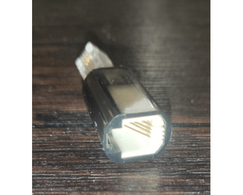 Соединитель для телефонного кабеля RJ11 (мама-папа)