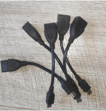 Распродажа OTG кабель USB mini USB новый черный