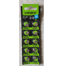 Уценка Батарейка Videx Alkaline AG3 LR41 1.5V блистер 10 шт