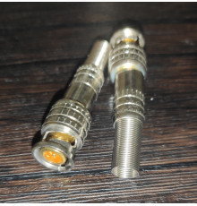 Штекер под пайку BNC для видео метал