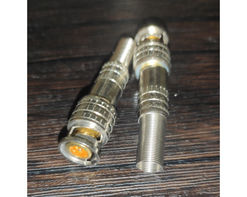 Штекер под пайку BNC для видео метал