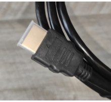 Кабель HDMI-HDMI 1.5 м (папа -папа) прорезиненный черный Кабель HDMI-HDMI 1.5 м (папа -папа) прорезиненный черный
