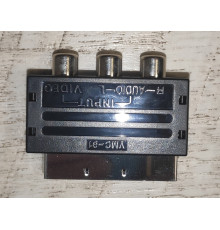 Переходник адаптер видео Scart to 3 RCA без переключателя