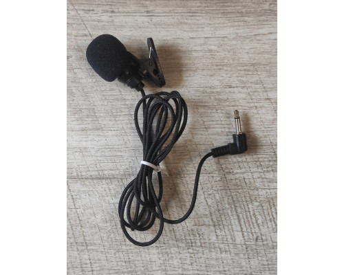 Распродажа Микрофон проводной с прищепкой черный новый