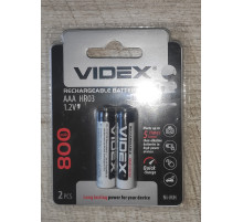 Распродажа Аккумуляторы Videx AAA HR03 800 2шт/уп новые Распродажа Аккумуляторы Videx AAA HR03 800 2шт/уп новые