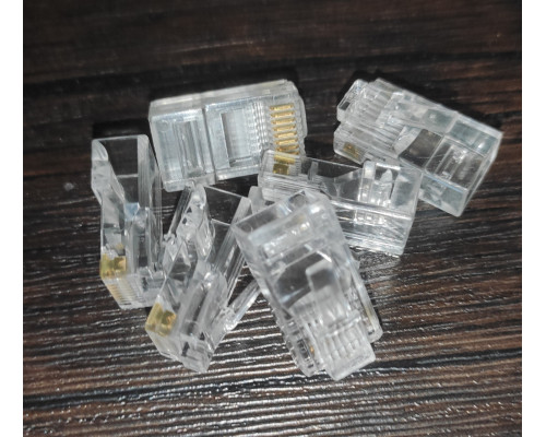 Коннектор RJ45 прозрачный Коннектор RJ45 прозрачный