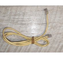 Кабель интернет LAN коннекторы RJ45 1 м б/у жёлтый Кабель интернет LAN коннекторы RJ45 1 м б/у жёлтый