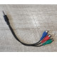 Распродажа Кабель Video Component Jack 3.5 to 3 RCA (папа - мама)
