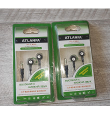 Распродажа Наушники проводные вакуумные Atlanfa AT-E3081 черные новые