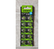 Уценка Батарейка Videx Alkaline AG2 LR726 1.5V блистер 10 шт