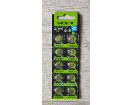 Уценка Батарейка Videx Alkaline AG2 LR726 1.5V блистер 10 шт Уценка Батарейка Videx Alkaline AG2 LR726 1.5V блистер 10 шт