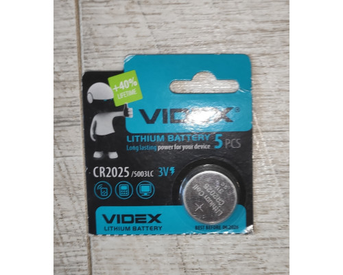 Батарейка Videx CR2025 3 V за шт Батарейка Videx CR2025 3 V за шт